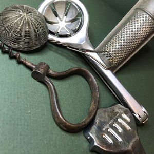 4 Vintage Metal Kitchen Gadgets/Decor Vintage